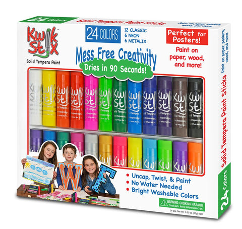 Kwik Stix Metallix Colors - 12 pk - BrainyZoo Toys