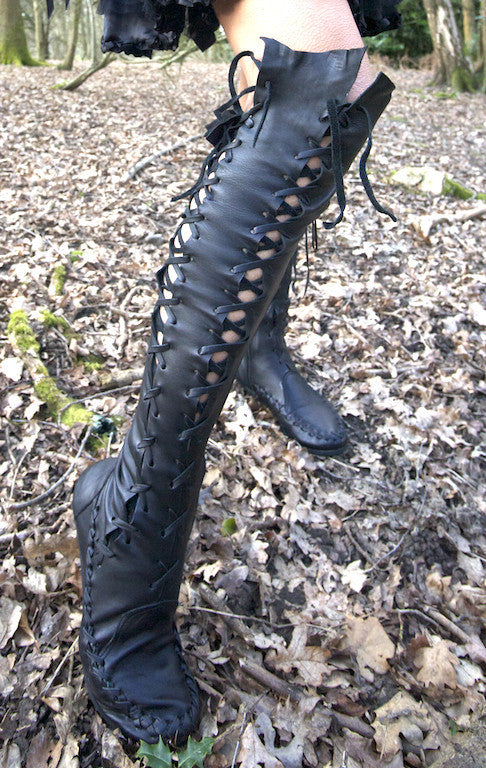 goth leather boots