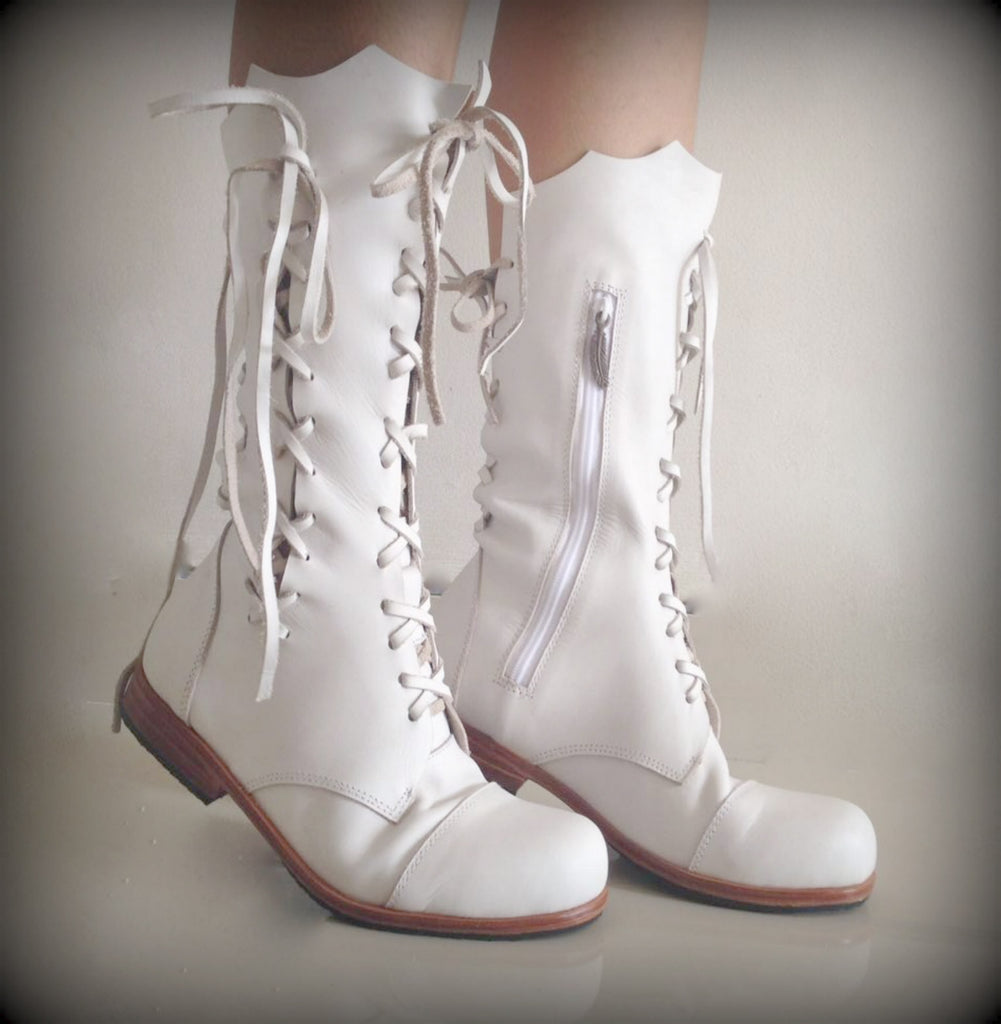 Leather Boots – Clockwork Fairy Ankle Leather Boots For Women | Gip...