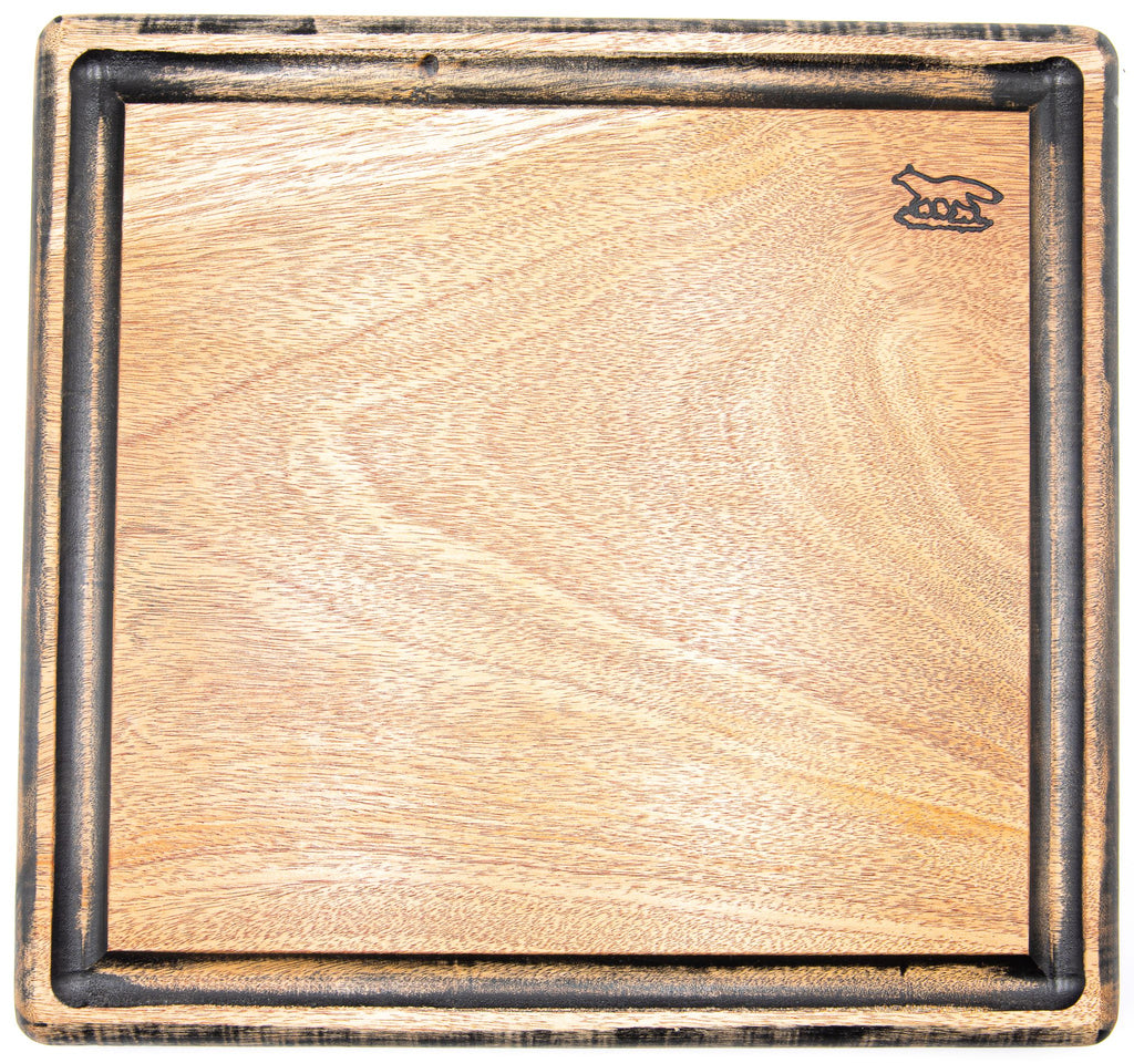 Cutting board-End Grain Canary Wood w/blood trail – Foxcreek Baskets