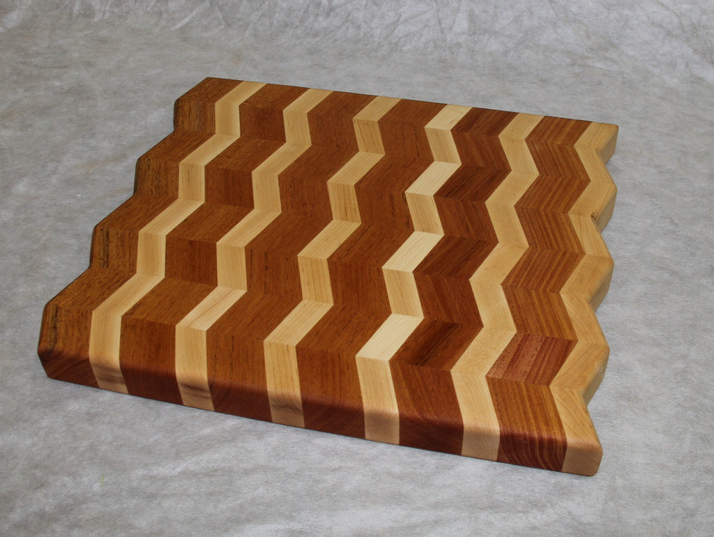 Cutting Board--Thick Large Stripes Board – Foxcreek Baskets