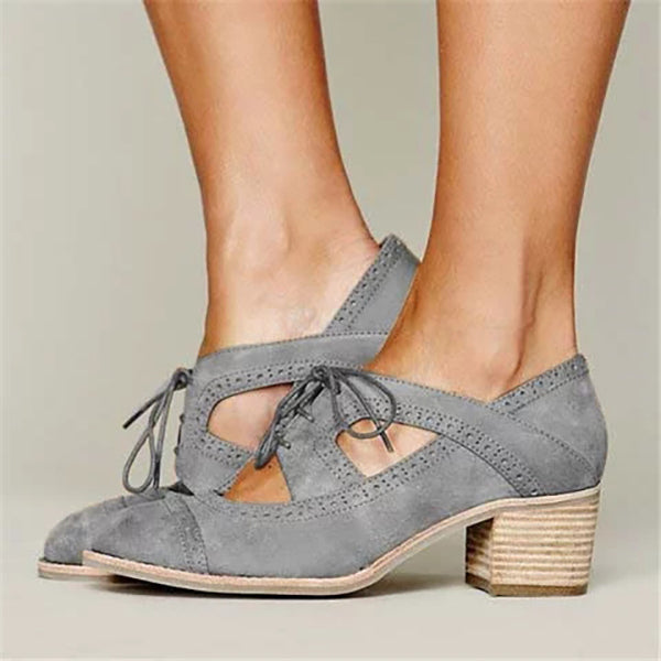 lace up low heels