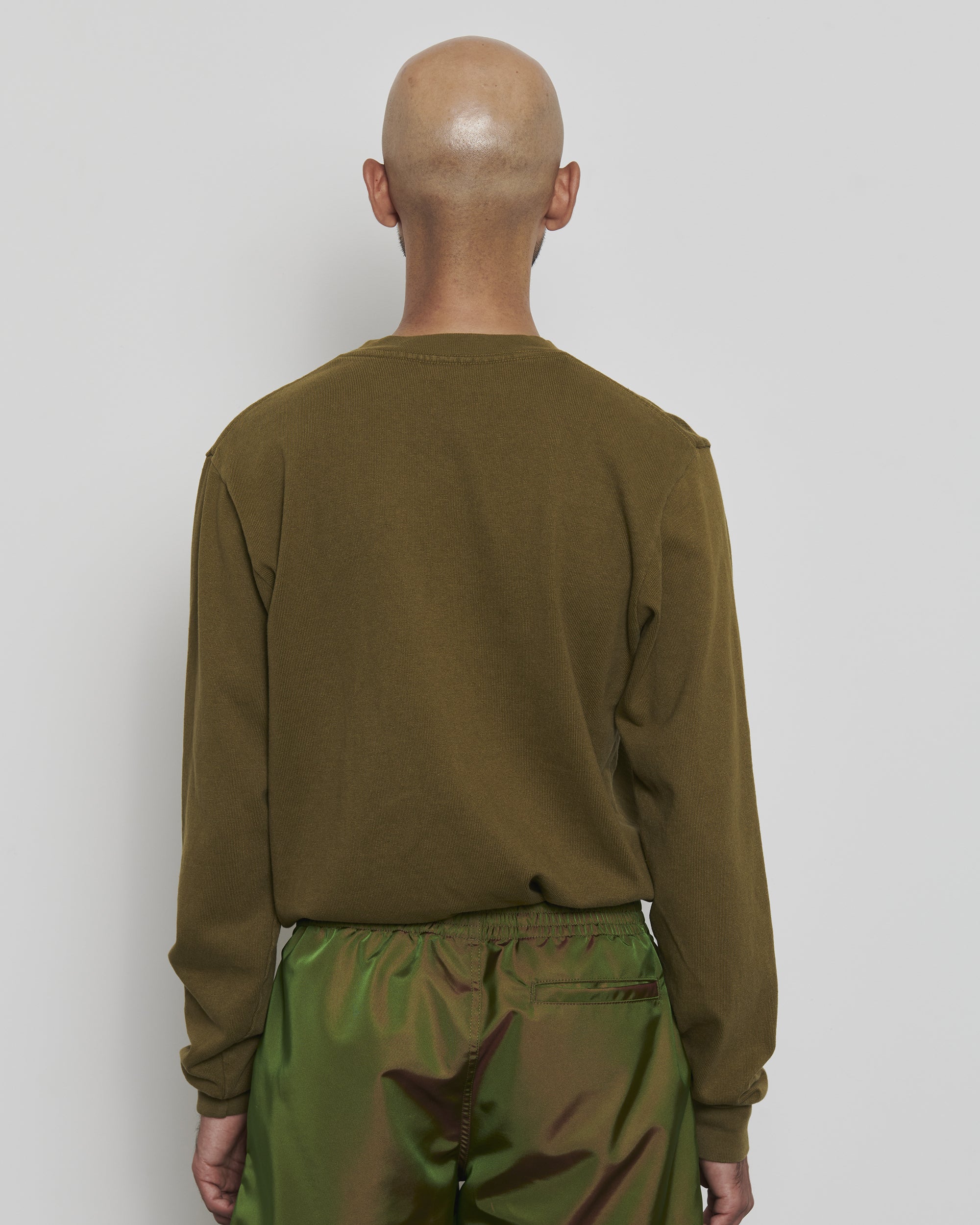 LS Pocket Tee - Army Green