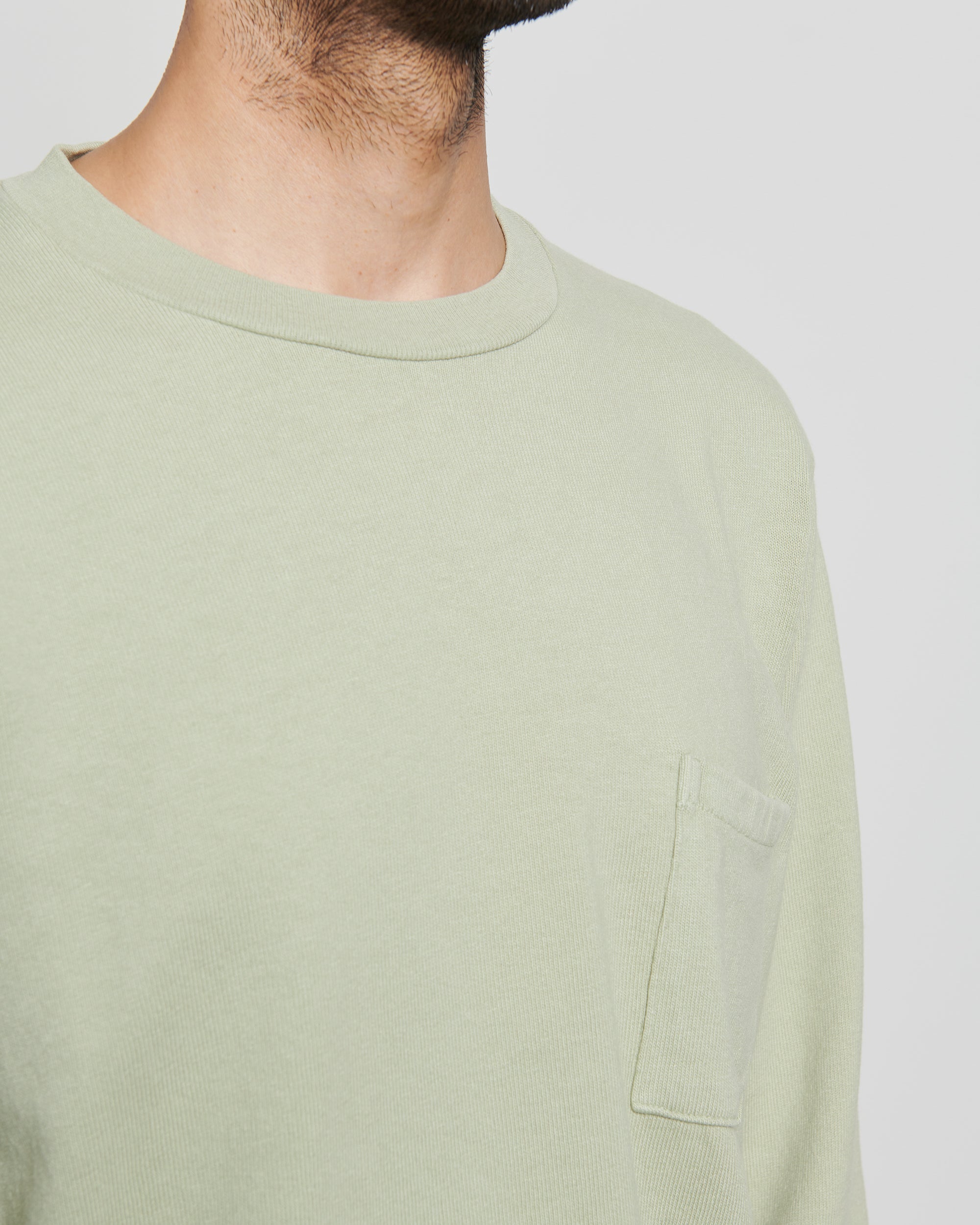 LS Pocket Tee - Sage