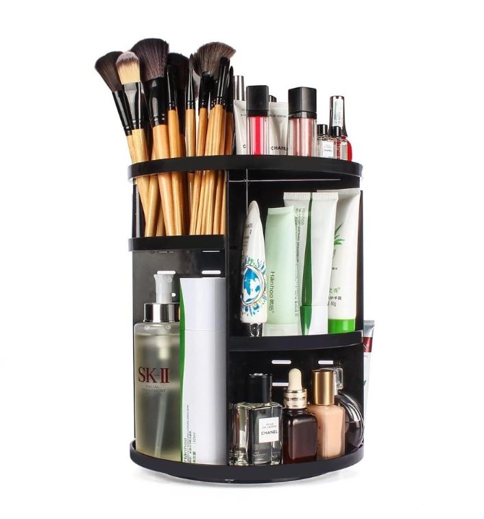 360 Degree Rotating Flexible Cosmetics Makeup Storage Organizer