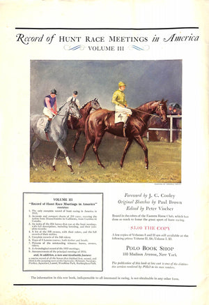 Polo: The Magazine For Horsemen October 1934