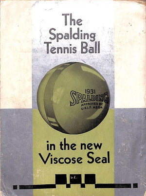 "Spalding's Athletic Library: Tennis Annual 1931" 1931 HARDY, Samuel [edited by]