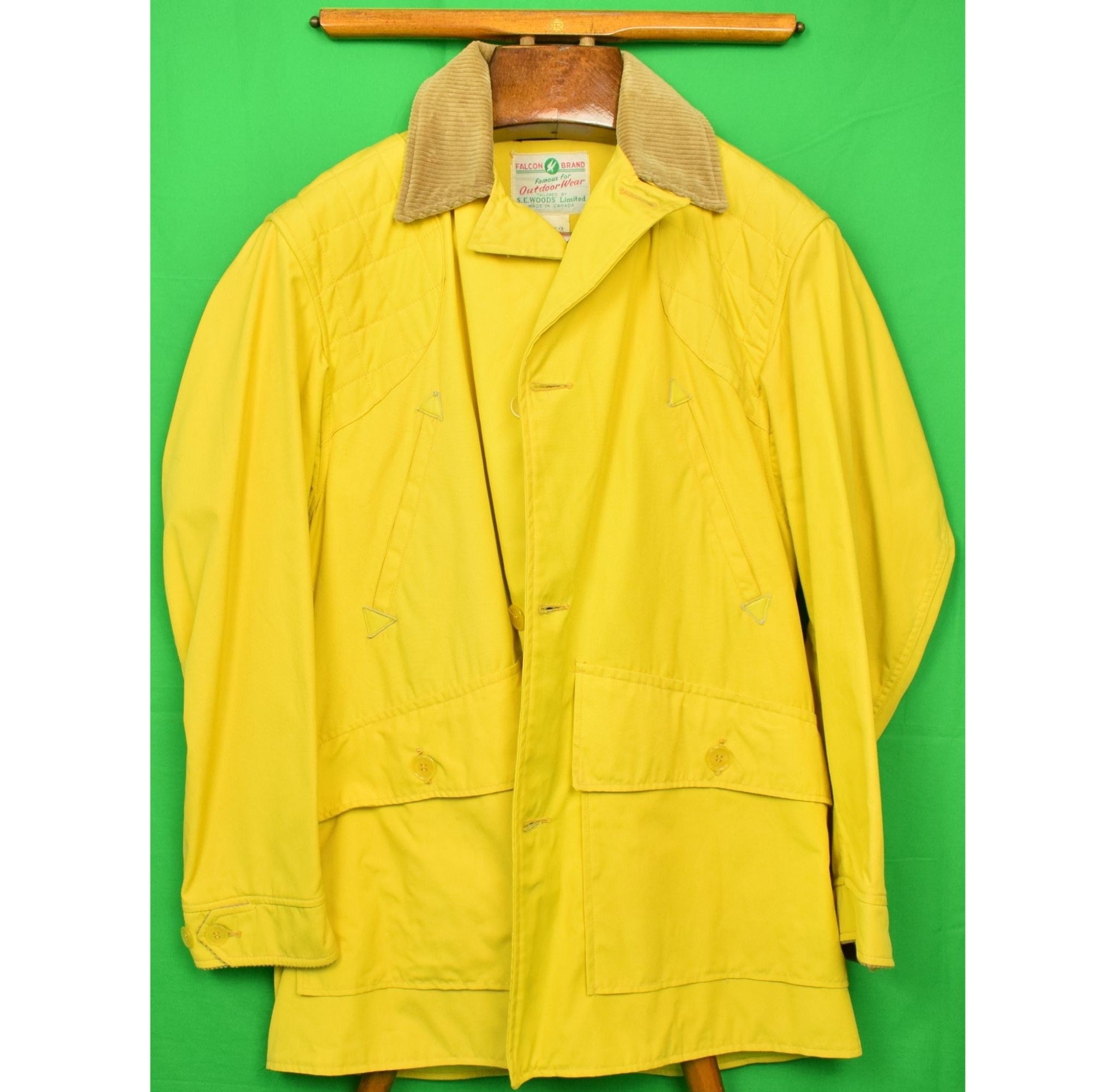 yellow abercrombie jacket