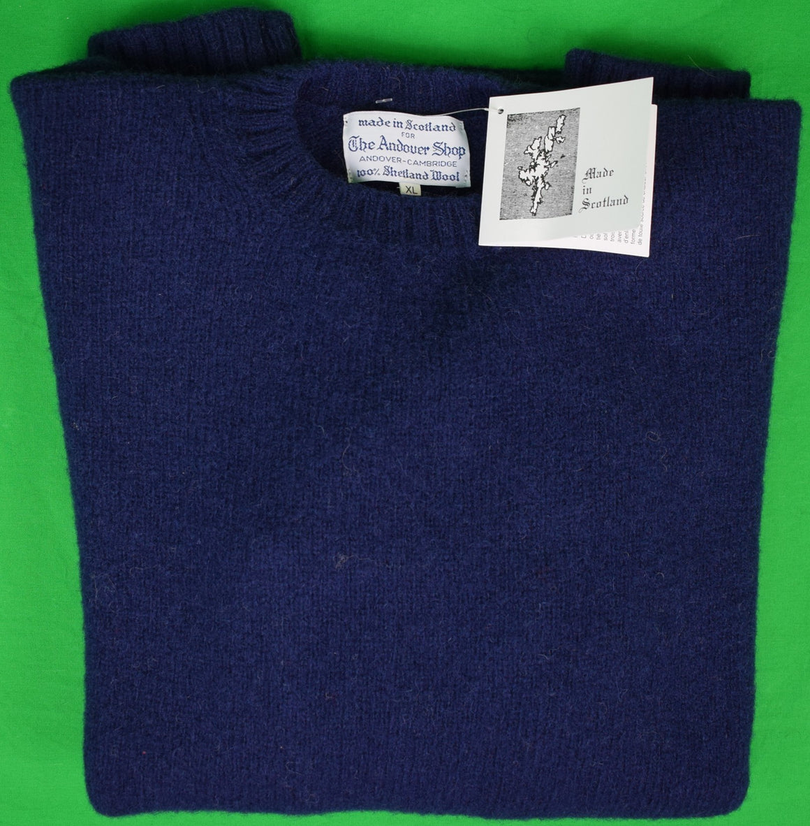 "The Andover Shop Navy Crew Neck Sweater" Sz XL (New w/ TAS Tag)