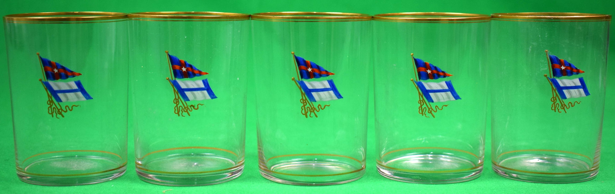 vintage yacht glassware