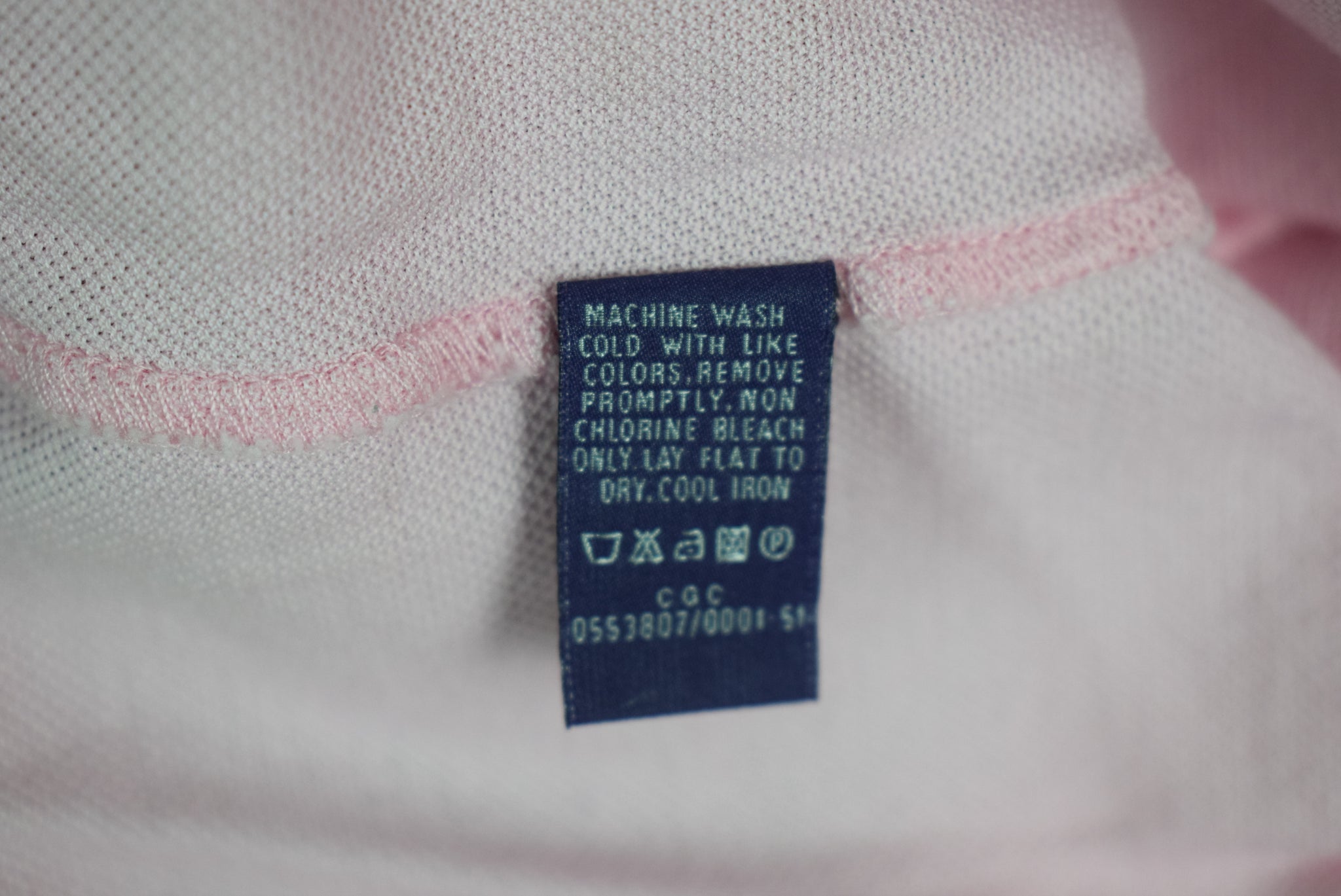 Ralph Lauren Purple Label Shell Pink Pique Polo Shirt Made In Italy