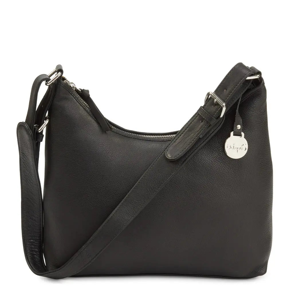 Billede af Style Mallorca i sort. Vidunderlig lædertaske til skulder & crossbody