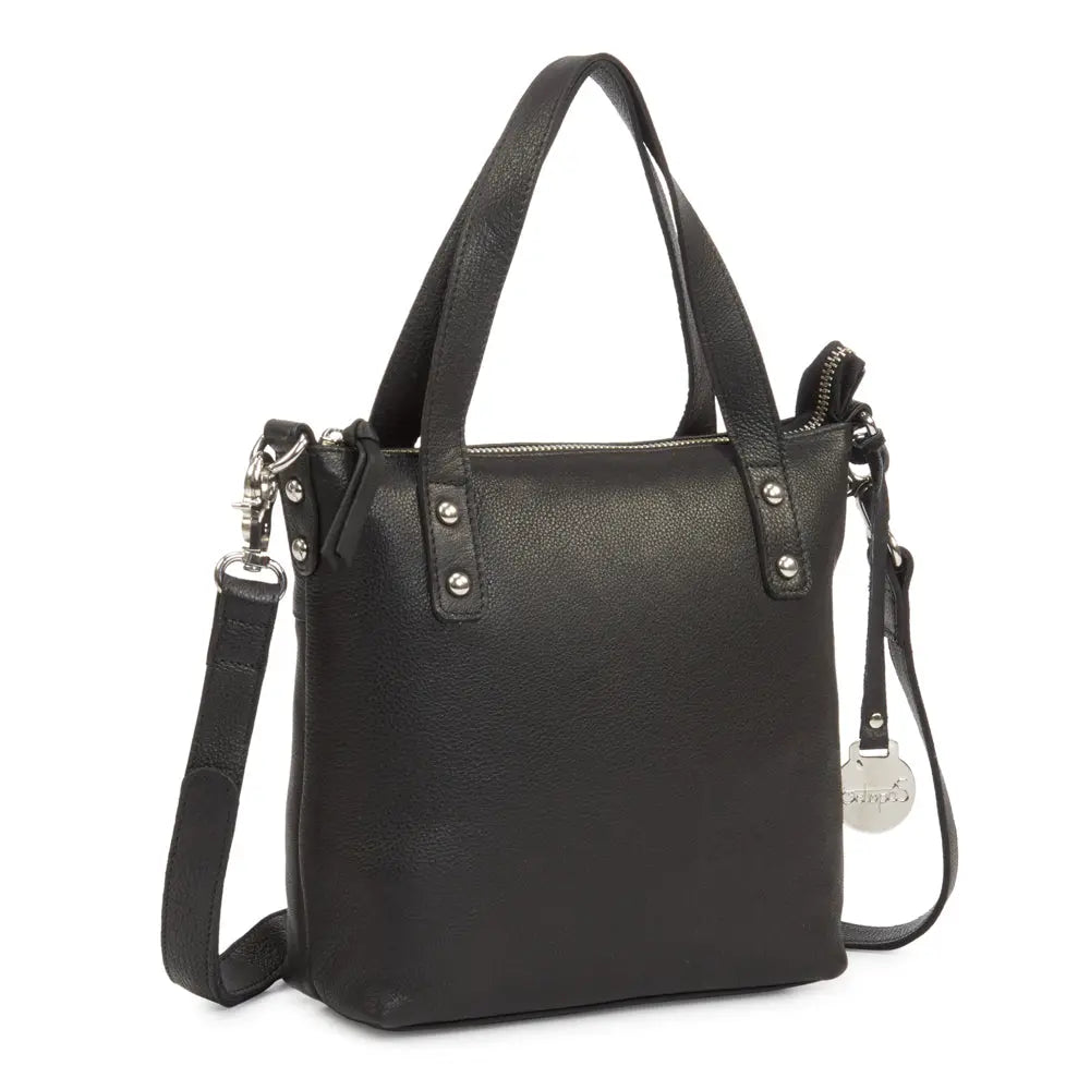 Billede af Style Monaco i sort. Smuk lædertaske til hånd, skulder & crossbody