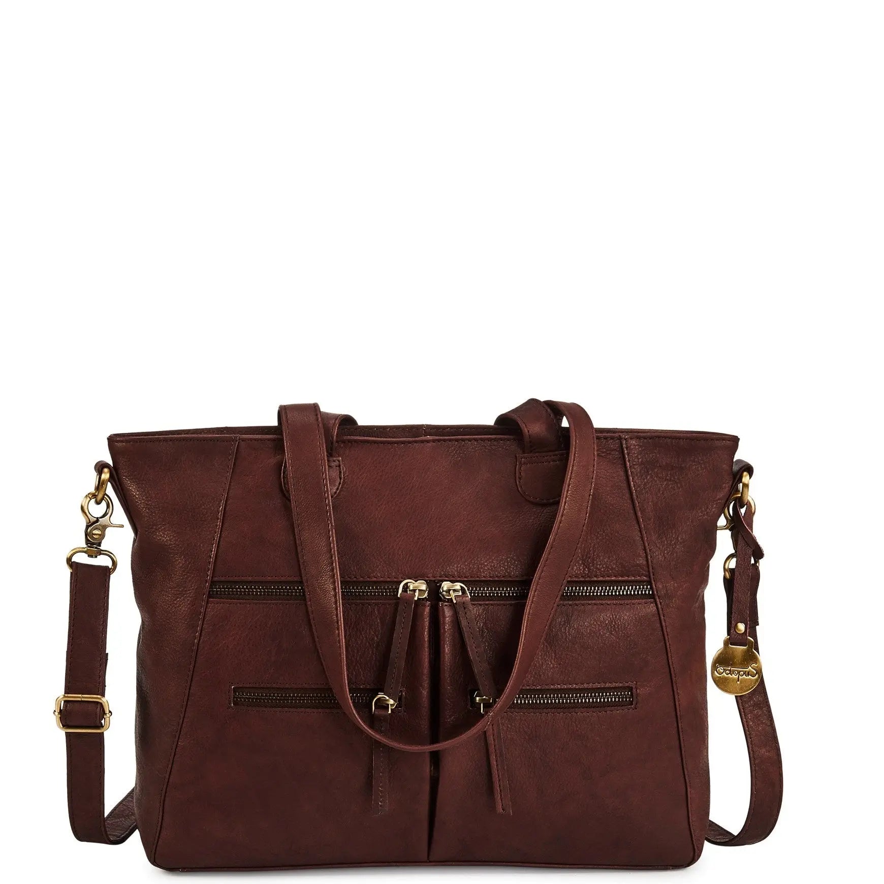 Billede af Style Nimbus i mørkebrun. Fantastisk smuk lædertaske, til hånd, skulder & crossbody, i mellemstørrelse