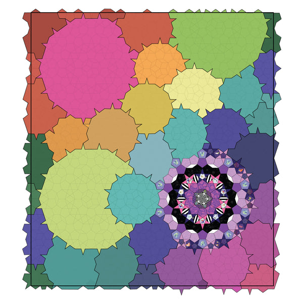 My kaleidoscope passacaglia Quilt top  Paper piecing quilts, English paper  piecing quilts, Quilts