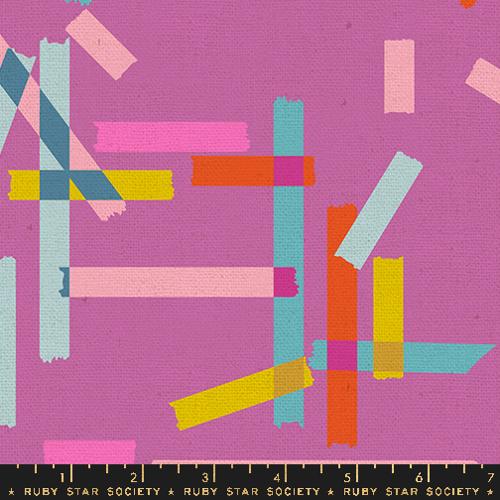 PREORDER - Washi Plus - Washi Tape in Heliotrope CANVAS - Rashida Coleman Hale - RS1106 13L - Half Yard