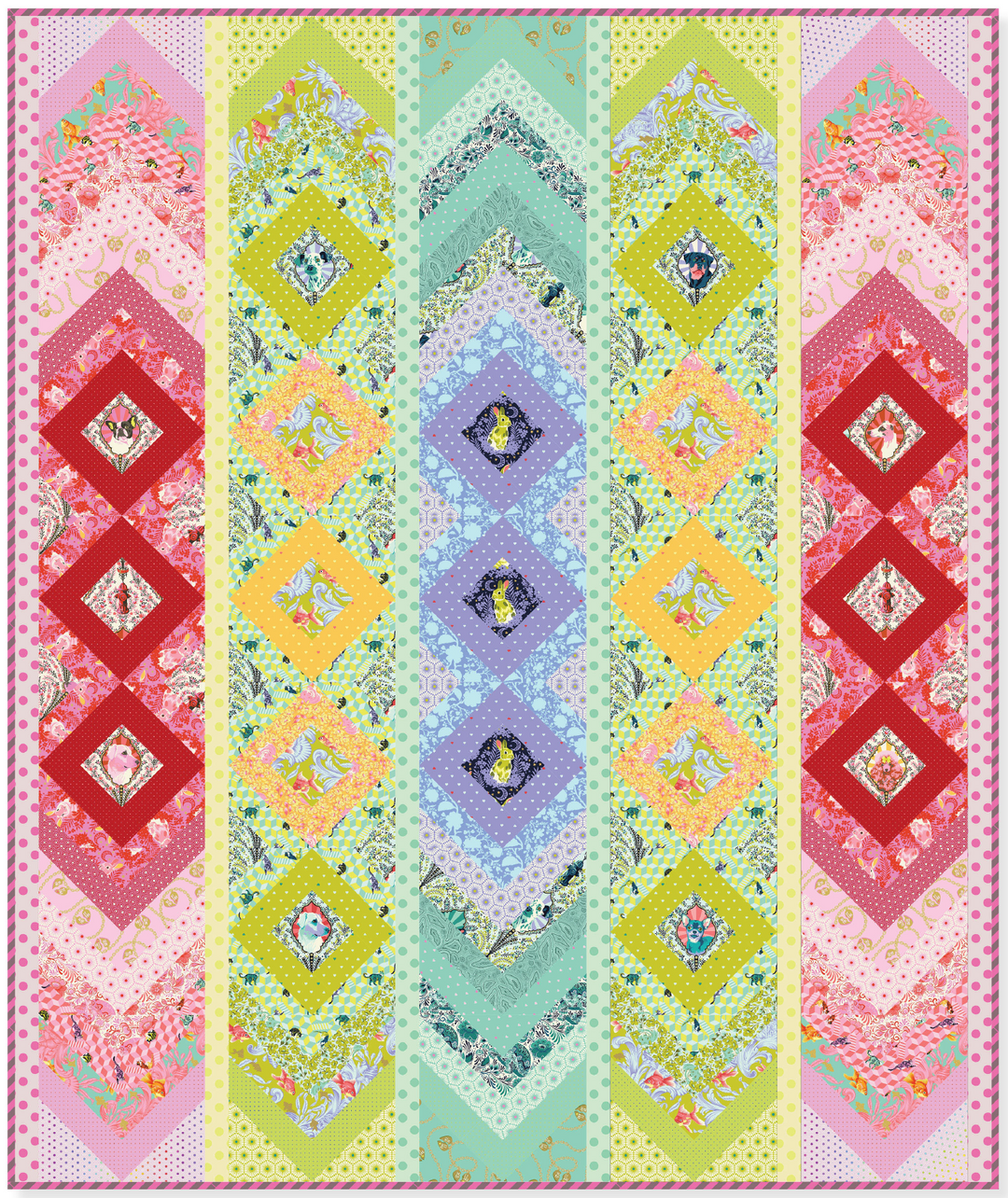 Besties Quilt Fabric by Tula Pink - 10 Charm Pack - set of 42 10 squ –  Cary Quilting Company