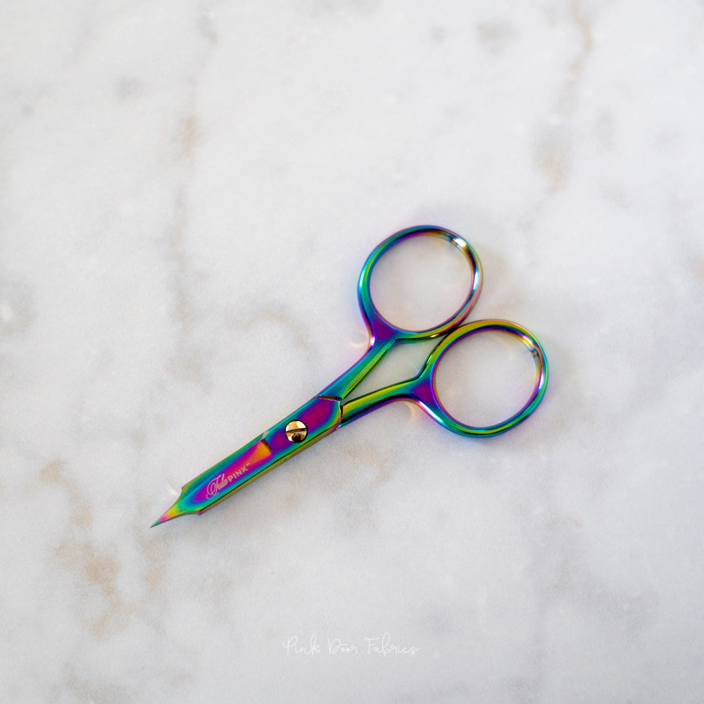 Tula Pink 4 in Large Ring Micro Tip Scissors