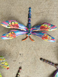 4 Small Dragonfly Wall Plaques Detailed Veining