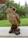 Screech Owl Figurine  Garden Statue 6.75 inches H.