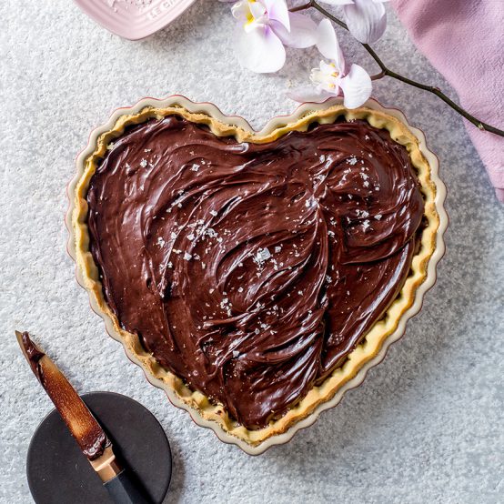 Vegan Valentines Cake  Heart-Shaped Chocolate Cake - Supergolden Bakes