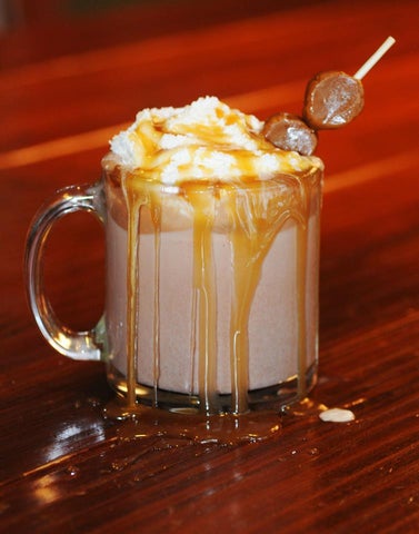 Cinnamon Caramel Hot Chocolate