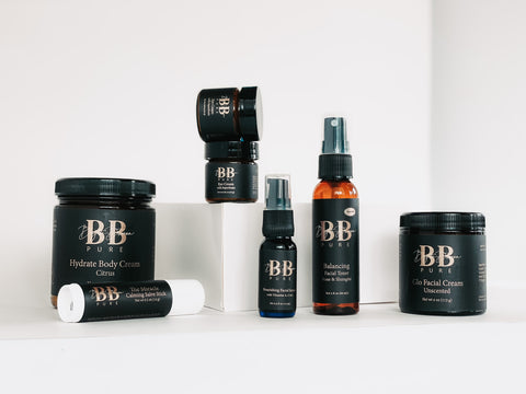 BB Skincare on a White Background