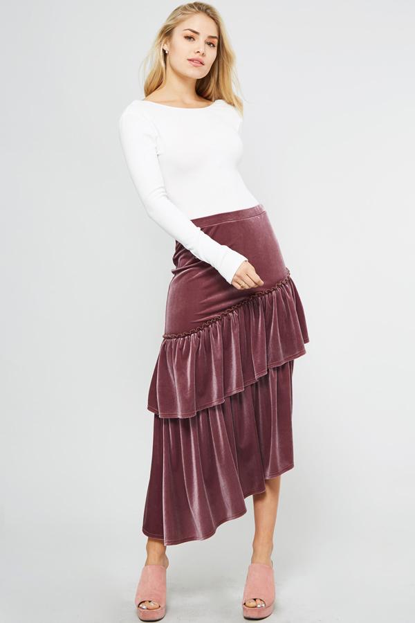 Velvet Modest Skirt