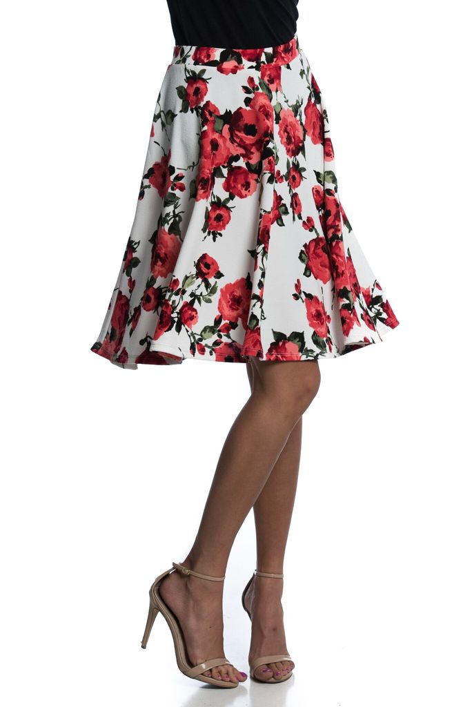Modest floral skirt