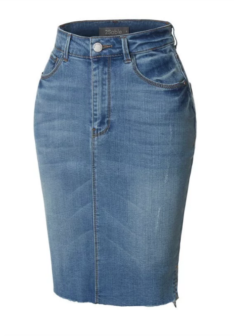 Modest Denim Skirt