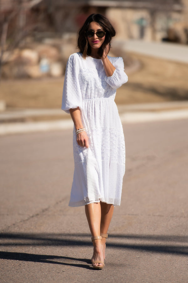 white lace dress modest