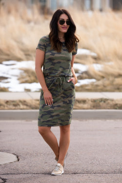 overall camo dress