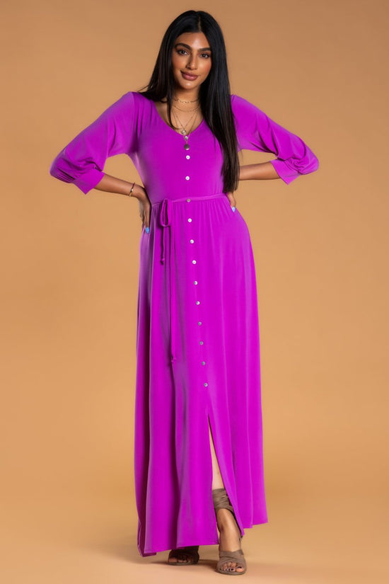 V Neck Maxi Modest Dress By Brigitte Brianna Sexymodest Boutique 