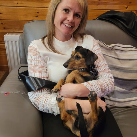 Gemma with her dog Teddy