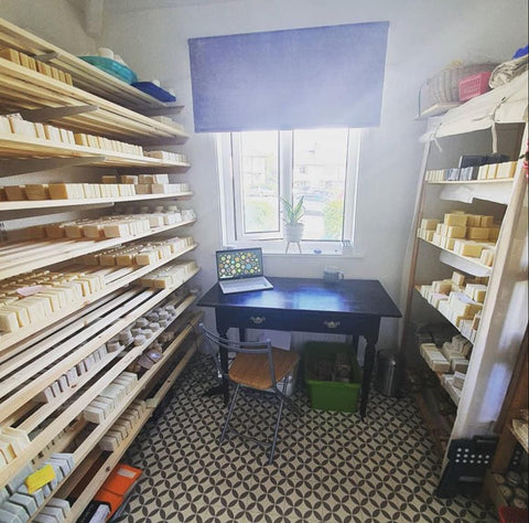 The Good Soap Curing Shelves