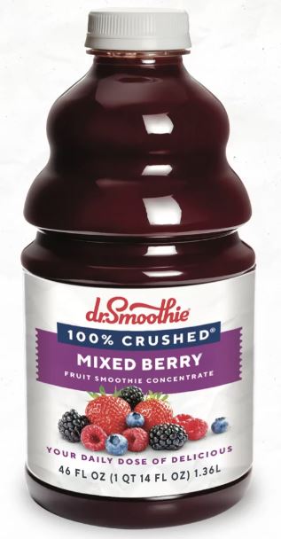 Dr. Smoothie 100% Crushed Mixed Berry Smoothie Concentrate (46oz bottl –  Two Brothers Coffee Roasters