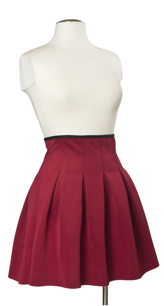 Advanced Placement Pleated Skirt in Burgundy | Trendy Clothing I Cute ...