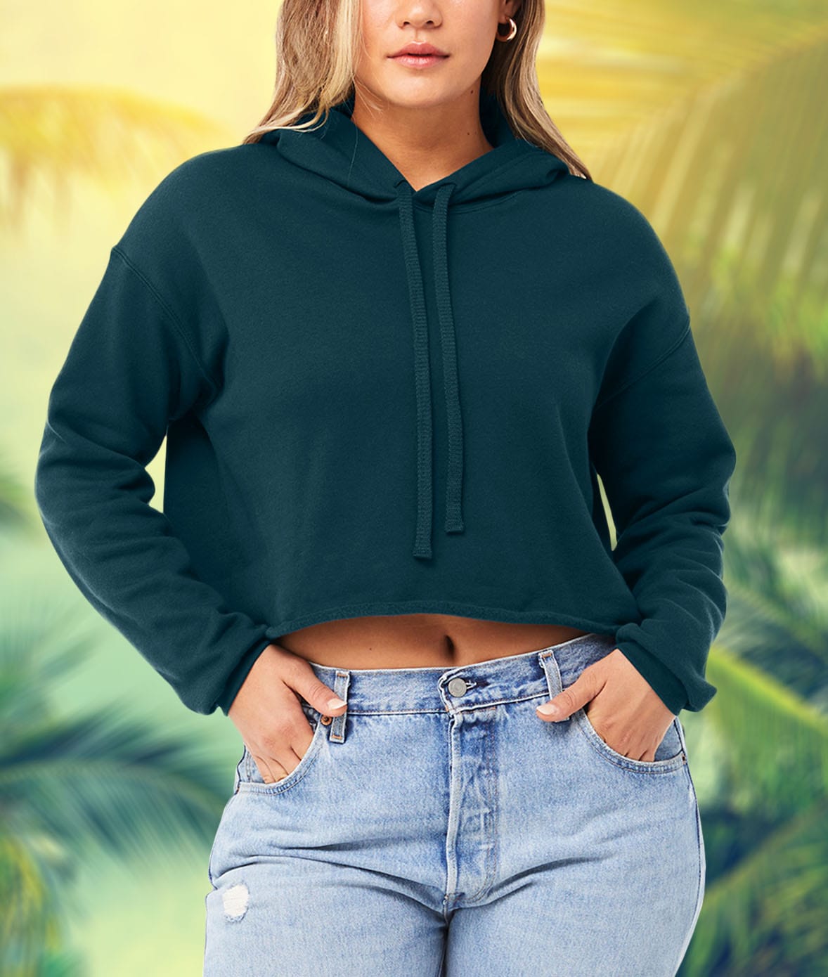 Nayked Apparel Women's Ridiculously Soft Cropped Hoodie