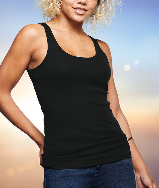 Nayked Apparel Women's Ridiculously Soft Ribbed Knit Tank Top