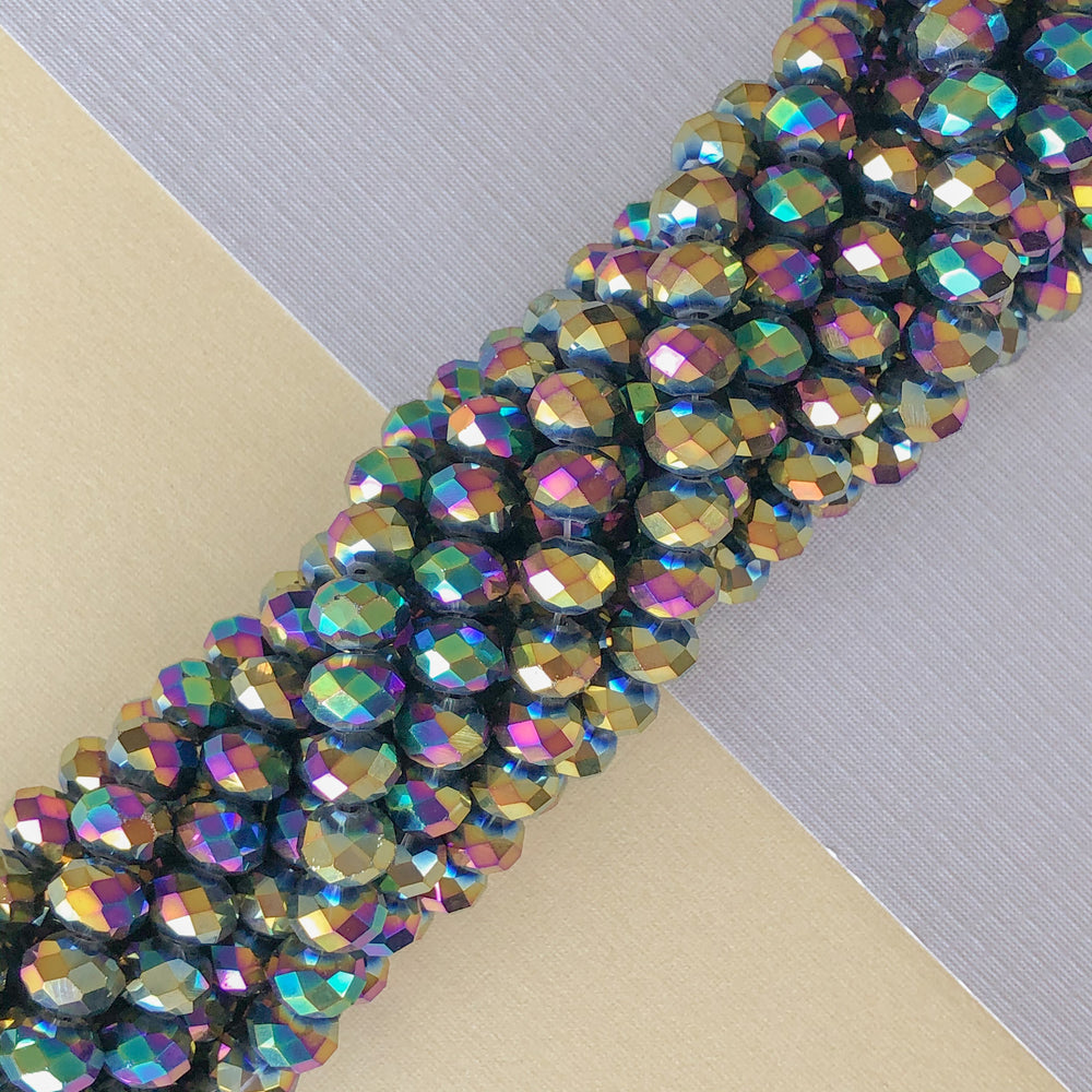 Iridescent-Crystal Shaped Beads –