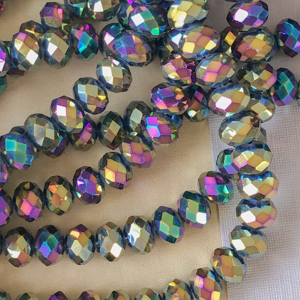 Iridescent-Crystal Shaped Beads –