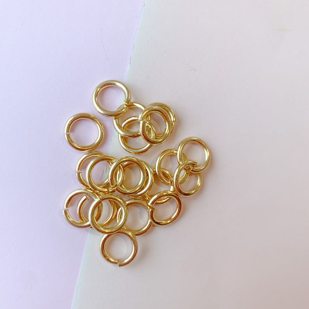 12mm Heavy Duty Jump Ring Antique Brass - 20 Pack