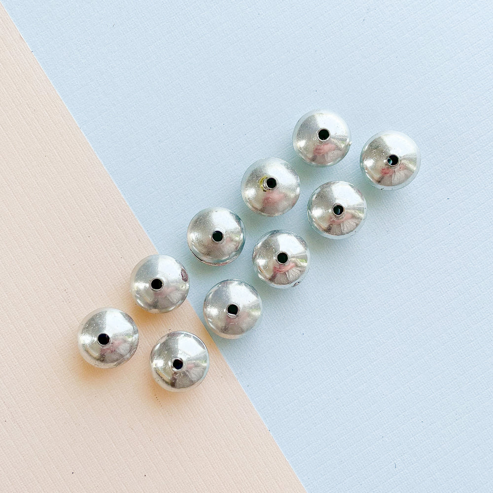 15mm Silver Pewter Cross Bead - 6 Pack – Beads, Inc.