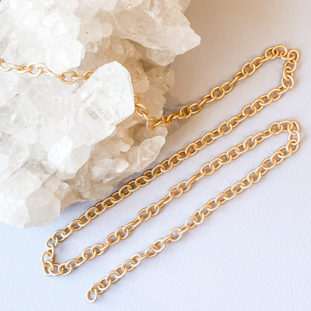 2mm Brushed Gold Ball & Cylinder Chain - with Connector – Beads, Inc.