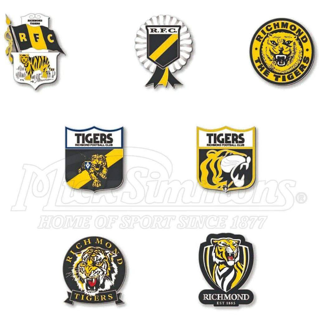 Richmond Tigers AFL Evolution Series Collection Team Metal Logo Pin Set  Badge | Mick Simmons Sport