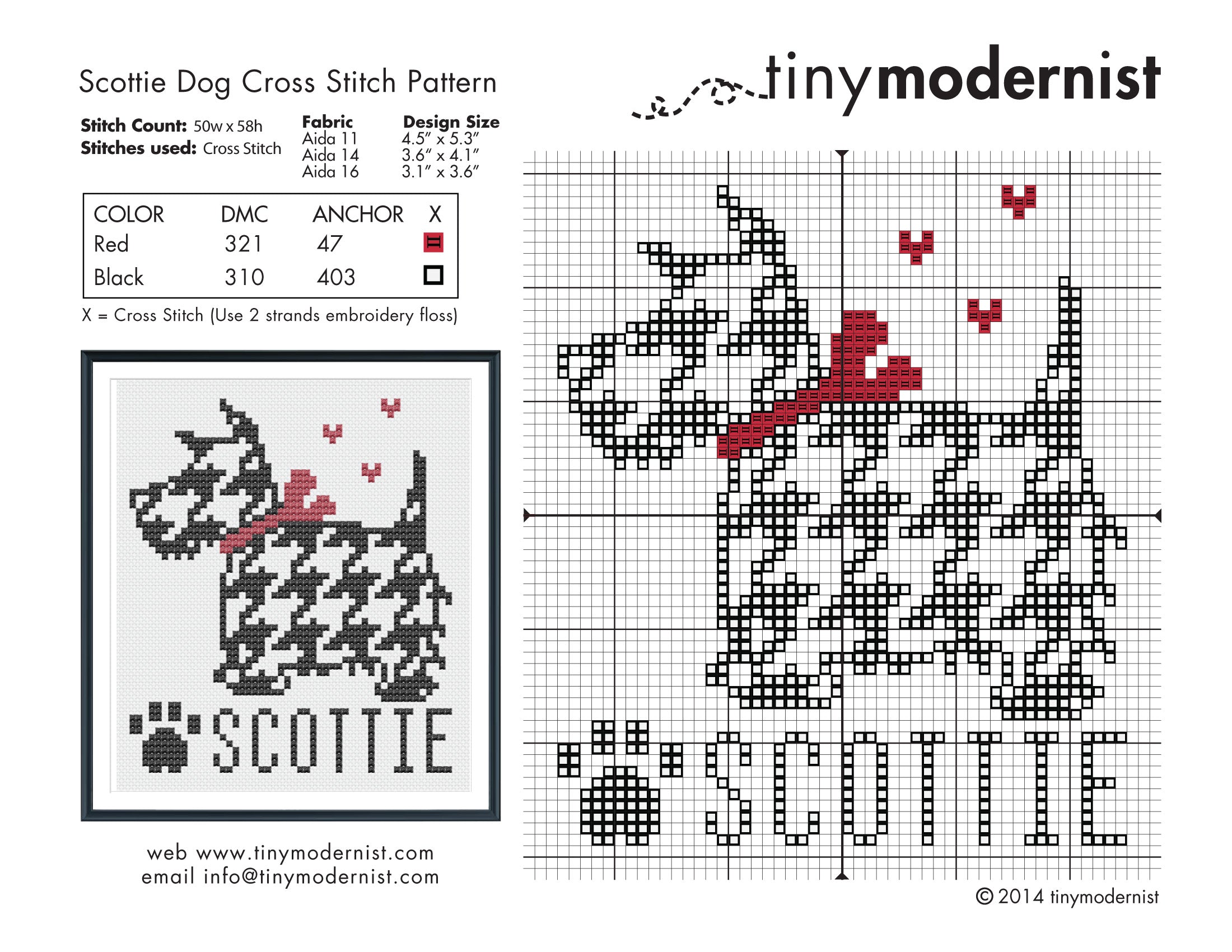 Up on the Rooftop - Modern Cross Stitch PDF – Tiny Modernist Cross Stitch