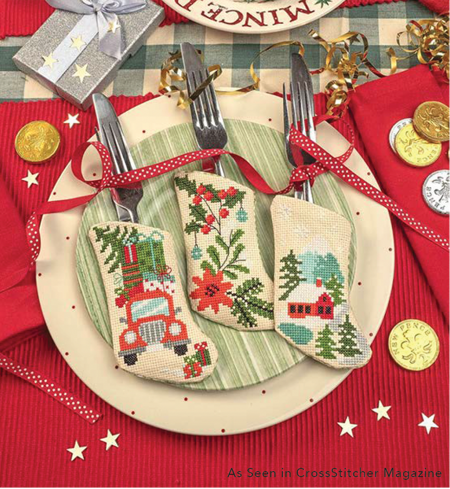 Christmas Wreaths 2023 Cross Stitch Booklet, Twin Peak Primitives