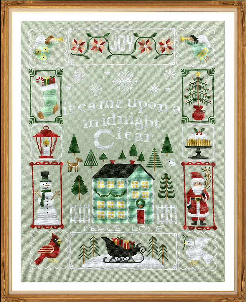 12 Christmas Carols - Modern Cross Stitch PDF Pattern