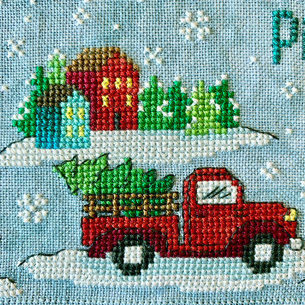 2019 Holiday Sal Christmas Village Cross Stitch Pattern Tiny Modernist Cross Stitch