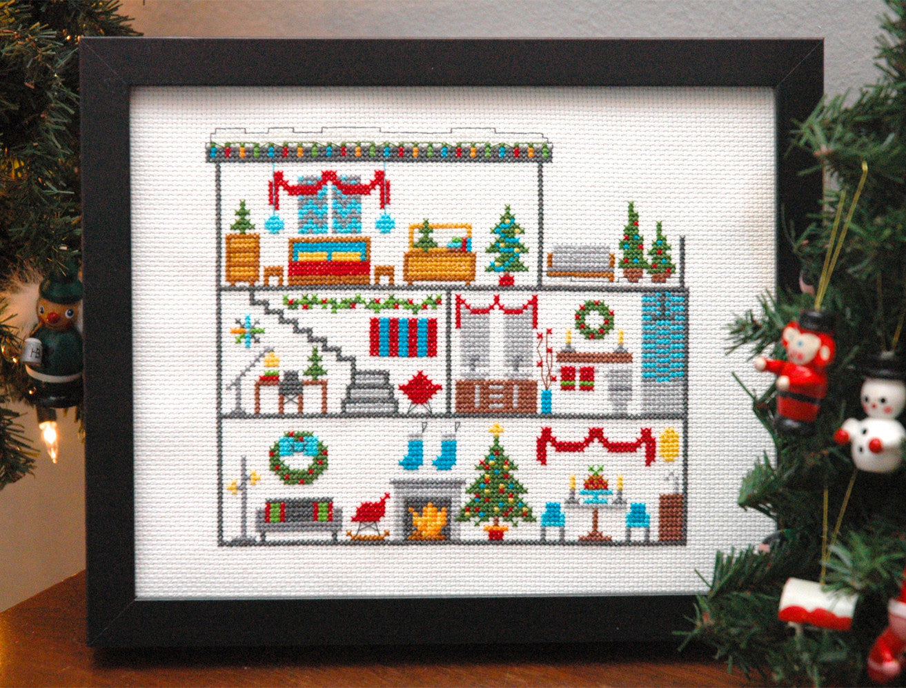 dollhouse cross stitch